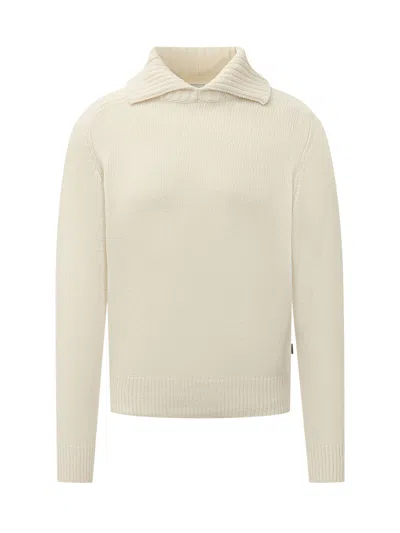 Sebago Swiftriver Knitwear Sweater In White Antique