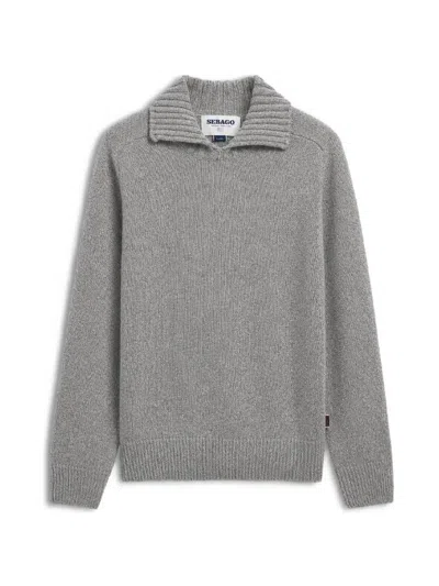 Sebago Swiftriver Ribbed-knit Sweater In Grey