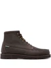Sebago Suede Ankle Boots With Round Toe Design In Brown