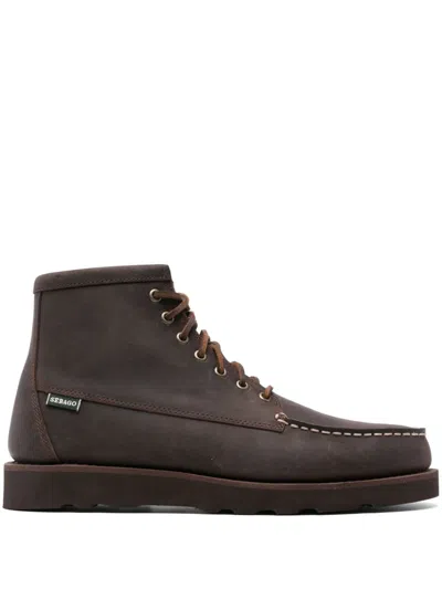 Sebago Tala Mid Crazy Horse Ankle Boots In Brown