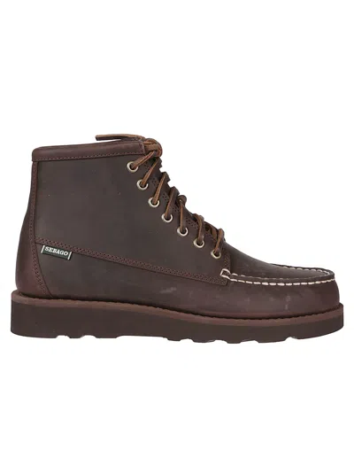 Sebago Tala Mid Crazy Horse Ankle Boots In Brown