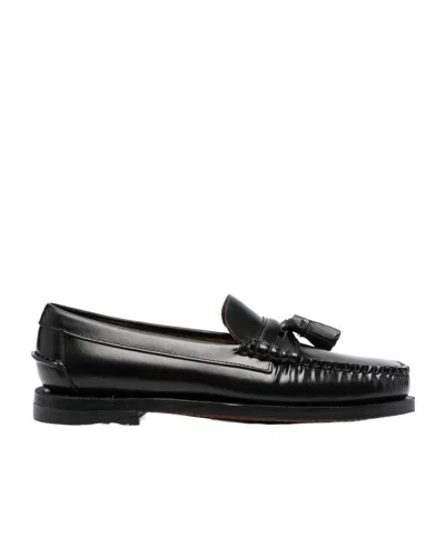 Sebago Tassel Loafer Shoes In Black