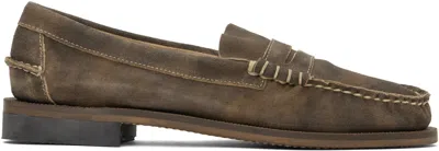 Sebago Taupe Alain Loafers In Beige Camel