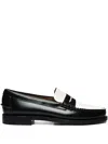 Sebago Black Leather Classic Dan Loafers In Black