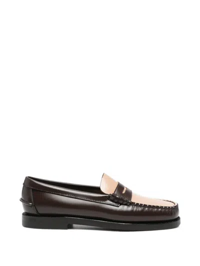 Sebago Two-tone Leather Loafers In Multi