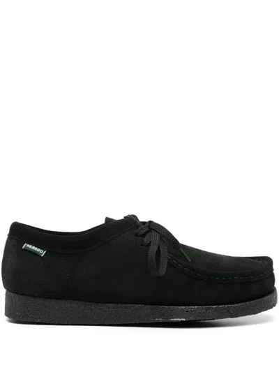 Sebago Wallabee Leather Loafers In Black