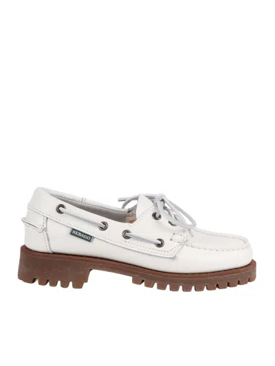 Sebago Ranger Tale Woman Moccasin In White