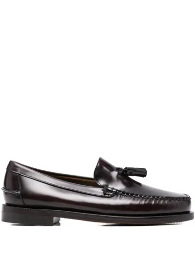 Sebago Will Loafers In Burgundy