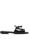 Sebago Tassel Detail Flat Sole Sandals In 黑色