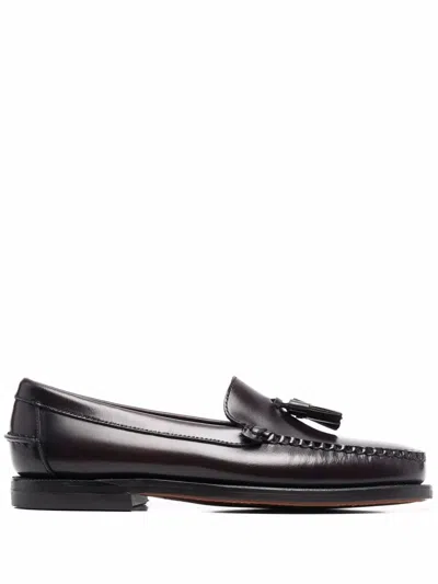 Sebago Will Smooth Leather Classic Loafers In Black