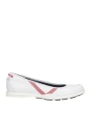 Sebago Woman Ballet Flats White Size 7 Leather