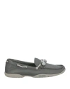 Sebago Woman Loafers Lead Size 7 Leather In Grey