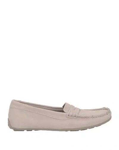 Sebago Woman Loafers Light Grey Size 7 Leather