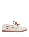 Sebago Woman Loafers Off White Size 6 Soft Leather