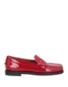 Sebago Woman Loafers Red Size 6 Leather