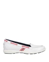 Sebago Woman Ballet Flats White Size 7 Leather In White
