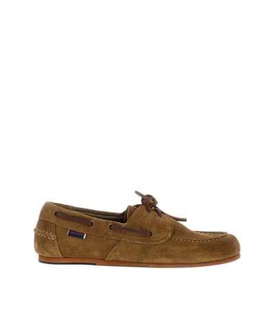 Sebago Brown Lace-up Loafers