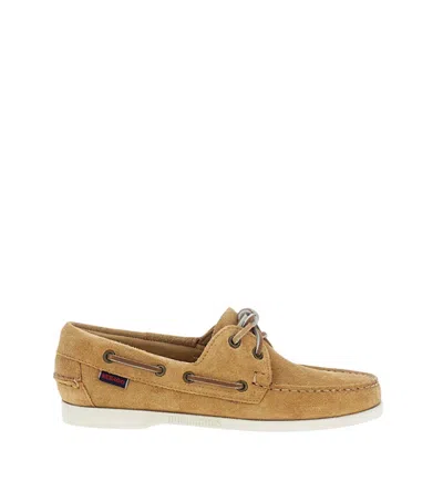 Sebago Brown Lace-up Loafers