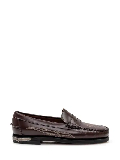 Sebago Women's Classic Loafers In Brown Burgundy