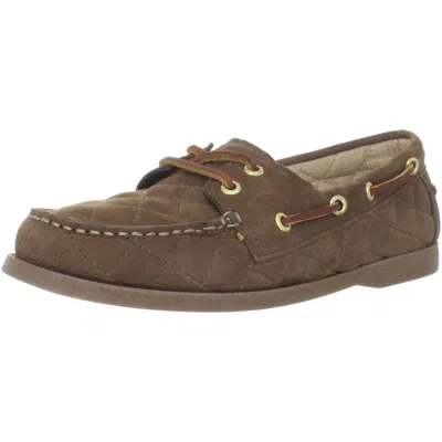 Sebago Women's Coast Two Eye Quilted Boat Shoes In Brown