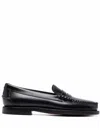 Sebago Black Pull-on Loafers In Nero Nero