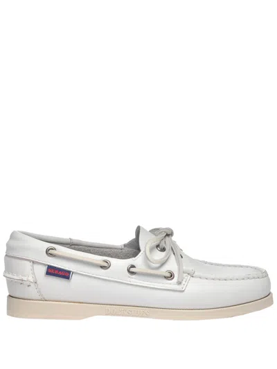 Sebago Women's Nautical Loafers For Yachting In White