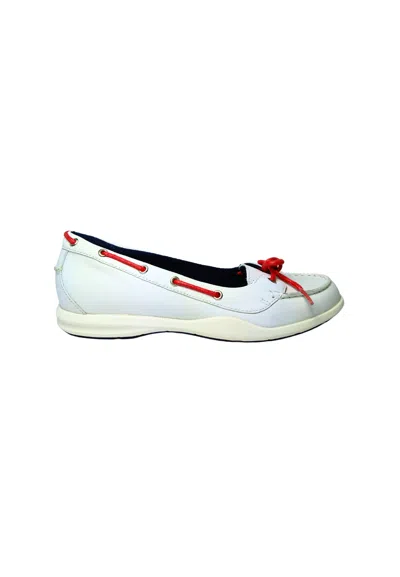 Sebago Women's Shoes  Leather Boat Shoes In White