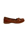 Sebago Women's Shoes  Leather Moccasin, Solid Color, Round Toe, Rubber Sole, Narrow Toe In Brown