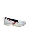 Sebago Women's Shoes  Solid Color Low Moccasin-source- Round Round-source-shaped Rubber-calzata Close In White