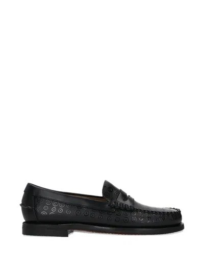 Sebago X 10 Corso Como Circles-print Loafers In Black