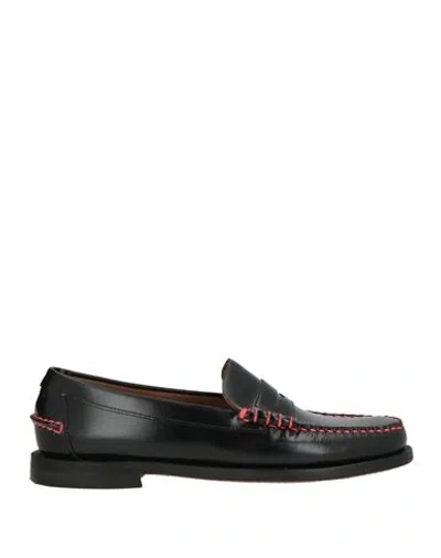 Sebago X Philosophy Di Lorenzo Serafini Woman Loafers Black Size 10 Leather