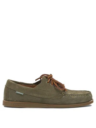 Sebago "askook" Lace Up Loafers In Green