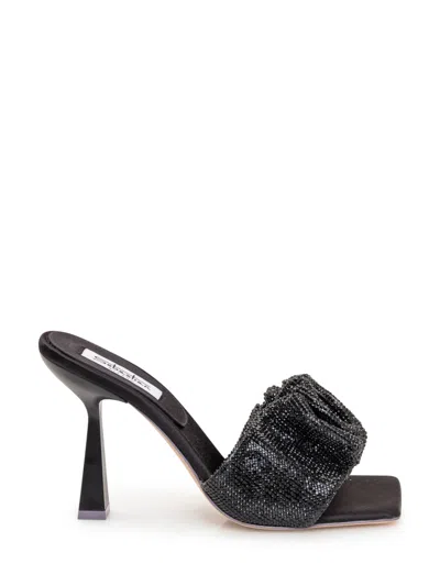 Sebastian Black Slip-on Heels In Multi