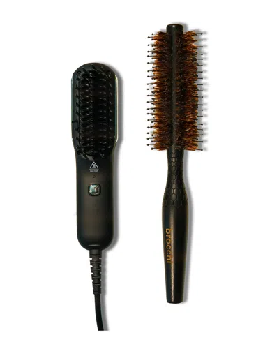 SEBASTIAN BROCCHI SEBASTIAN BROCCHI BEARD AND HAIR STYLING STRAIGHTENER AND STYLING BRUSH