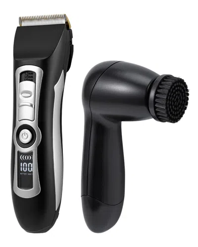 SEBASTIAN BROCCHI BROCCHI 5PC DIGITAL ELECTRIC GROOMING TRIMMING TOOL KIT FOR MEN & DEEP CLEANSING FACIAL BRUSH SYSTEM