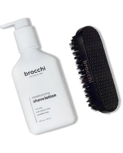 SEBASTIAN BROCCHI BROCCHI BOAR BRISTLE BEARD BRUSH & MOISTURIZING SHAVE LOTION BUNDLE