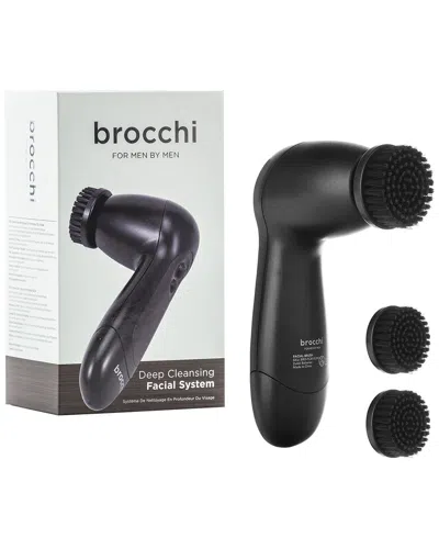 Sebastian Brocchi Brocchi Deep Cleansing Facial Brush System For Men In Black