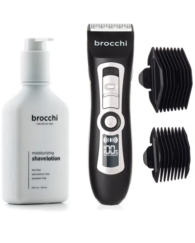 SEBASTIAN BROCCHI BROCCHI ELECTRIC TRIMMER & MOISTURIZING SHAVE LOTION BUNDLE