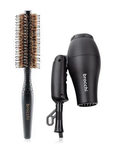 Sebastian Brocchi Brocchi Mini Travel Hair Dryer & Styling Brush Set