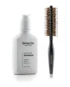 SEBASTIAN BROCCHI SEBASTIAN BROCCHI MEN'S SANDALWOOD  SHAMPOO & STYLING BRUSH SET