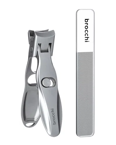 Sebastian Brocchi Nail Mastery Clipper & File Set In Grey