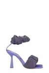 Sebastian Cher Crystal Sandals Purple