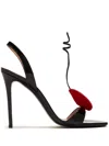 Sebastian Milano Muse-limited Edition Patent Leather Sandals In Black
