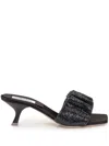 Sebastian Milano 60mm Cher Mules In Black
