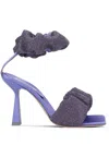 Sebastian Milano Cher Crystal Sandals In Purple