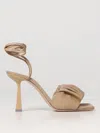 Sebastian Milano Heeled Sandals  Woman Color Beige In Beige