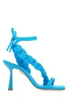 Sebastian Milano Turquoise Nylon Untangled Sandals