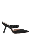 Sebastian Milano Woman Mules & Clogs Black Size 8 Textile Fibers In Black