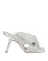Sebastian Milano Paris 95mm Crystal-embellished Mules In Silver