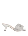 Sebastian Milano Cher 55mm Satin Mules In White